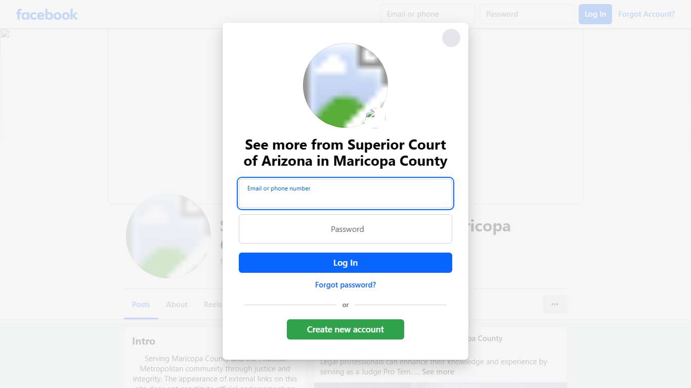 Superior Court of Arizona in Maricopa County Facebook